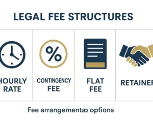 Hourly rate contingency fee comparison chart