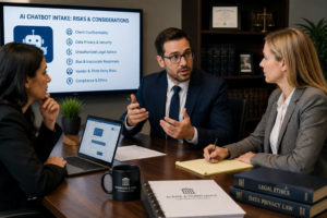 Legal Risks of Using AI Chatbots for Client Intake at Law Firms
