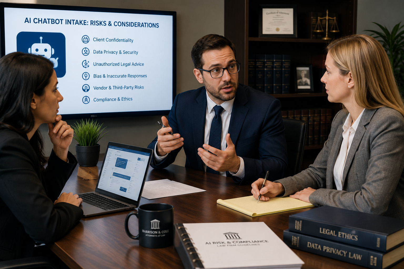 Legal Risks of Using AI Chatbots for Client Intake at Law Firms